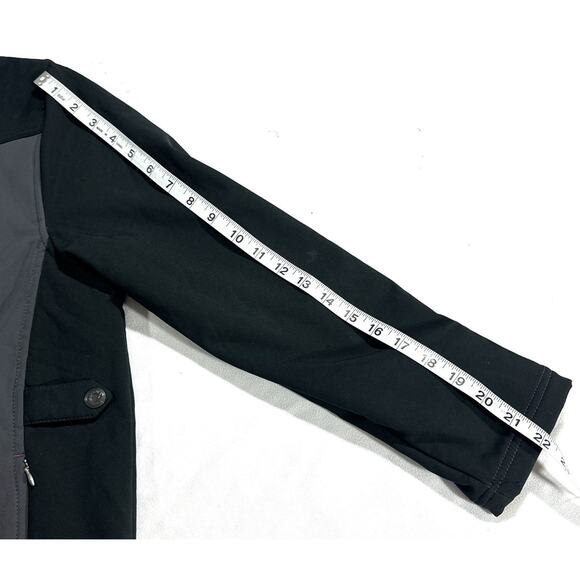 Walls Jacket Womens Large Black Fleece Lined Full Zip Hiking Soft Shell - Picture 7 of 12